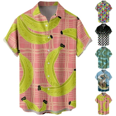 

Youth Adult Beach Hawaii Shirts Novelty Classic Costume Regular & Big Man Sizes