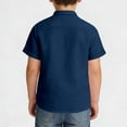 thumbnail image 4 of Camisa de Cuello Redondo de Manga Corta para Niños en Algodón, 4 of 9