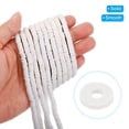 thumbnail image 3 of Uxcell Polymer Clay Beads Spacer 1750 Pcs 5 Strands Round Flat Handmade Bead Spacer for Jewelry Making White 0.24 inch, 3 of 7
