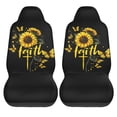 thumbnail image 2 of KAKALAD Faith Rood Sunflower Butterfly Car Accessories Seat Covers Set Vehicle Seat Covers Universal Front Seats Protector 2 Pcs, 2 of 9