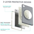 thumbnail image 2 of K-Lion Rugged Case for Samsung Galaxy Tab A8 10.5 inch X200 X205,Kids Friendly Heavy Duty Silicone Case Hand Strap Kickstand Shockproof 3-Layer Protection Cover for Samsung Galaxy Tab A8,Gray+White, 2 of 7