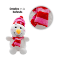 thumbnail image 2 of Peluche Navideño Muñeco de Nieve Snowman Paquete 3 Pz Importadora La Merced Ultra Suave Hipoalergénico, 2 of 5