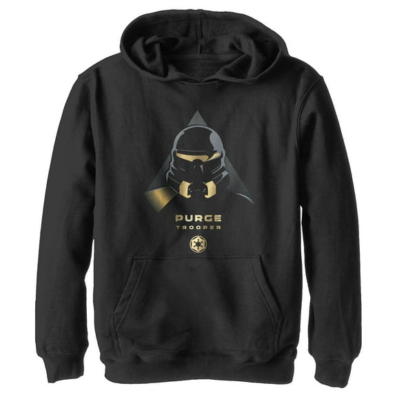 Boy's Star Wars Jedi: Fallen Order Purge Trooper Symbol Pull Over Hoodie Black Small