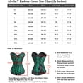 thumbnail image 5 of Femmes Vintage Floral Denim Corset Bustier Haut, 5 of 5