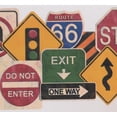 thumbnail image 1 of Traffic Signs Educational Wallpaper Border for Kids Teens, Roll 15' x 9.5", 1 of 3