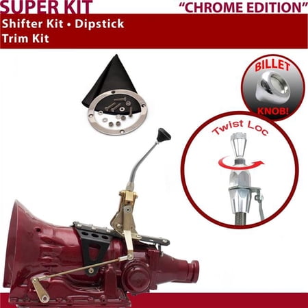 American Shifter 2004R Shifter Kit Chrome 8 in. Trim Kit Dipstick for EE10F