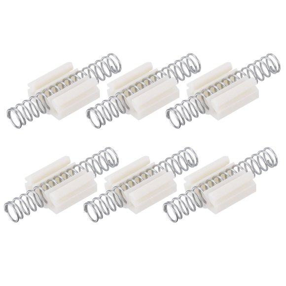 Unique Bargains Bifold Door Hardware, 6 Pack Bi-fold Door Slide Guide, Bifold Closet Door Hardware Repair Part Kit Silver