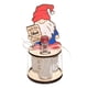 thumbnail image 2 of Contenedor Portabotellas Vino Navideño para Decoraciones Fiesta Navidad (nariz) Blanco, 2 of 2