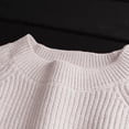 thumbnail image 4 of SELONE Oversized Sweaters for Women Winter Crewneck Tops Ribbed Long Sleeve Pullover Cozy Soild Knitwear White Free Size, 4 of 7