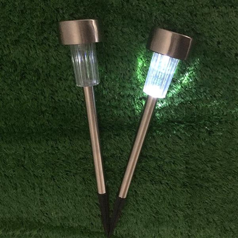Solar Lights Outdoor, Stainless Steel Outdoor Lights - 12Pack, LED Landscape Lighting Outdoor Solar Lights Solar Powered Lights Solar Garden Lights for Pathway Walkway Driveway Yard & Lawn - image 5 of 8