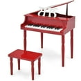 thumbnail image 1 of Gymax 30-Key Classic Baby Grand Piano Toddler Toy Wood w/ Bench & Music Rack Red, 1 of 10