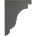 thumbnail image 2 of 1 3/4"W x 7 1/4"D x 9 1/2"H Bedford Wood Vintage Decor Bracket, Black, 2 of 6