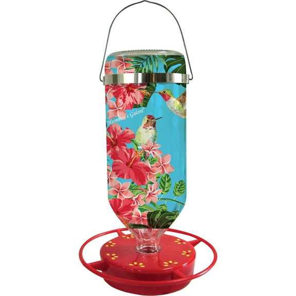 Hummers Galore SKY32 32 oz Sky Hummingbird Feeder - Blue & Pink