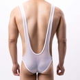 thumbnail image 6 of TMOYZQ Men's Sexy Sports Jockstrap Leotard Underwear Fitness Jumpsuits Wrestling Singlet Stretch Breathable Bodysuit Comfy Touch Lightweight Shapewear, 6 of 6