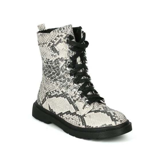 New Women Leatherette Chained Lace Up Combat Boot - 18027 By Cape Robbin Line