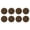 Coffee*8PC, variant on 8 Pcs Non Slip Furniture Pads, 1.2" Self Adhesive Floor Protectors, Chair Foot Pads, Chair Leg Grippers, Anti Scratch Furniture Feet Pads, Rubber Bumper Pads for Kitchen Countertops