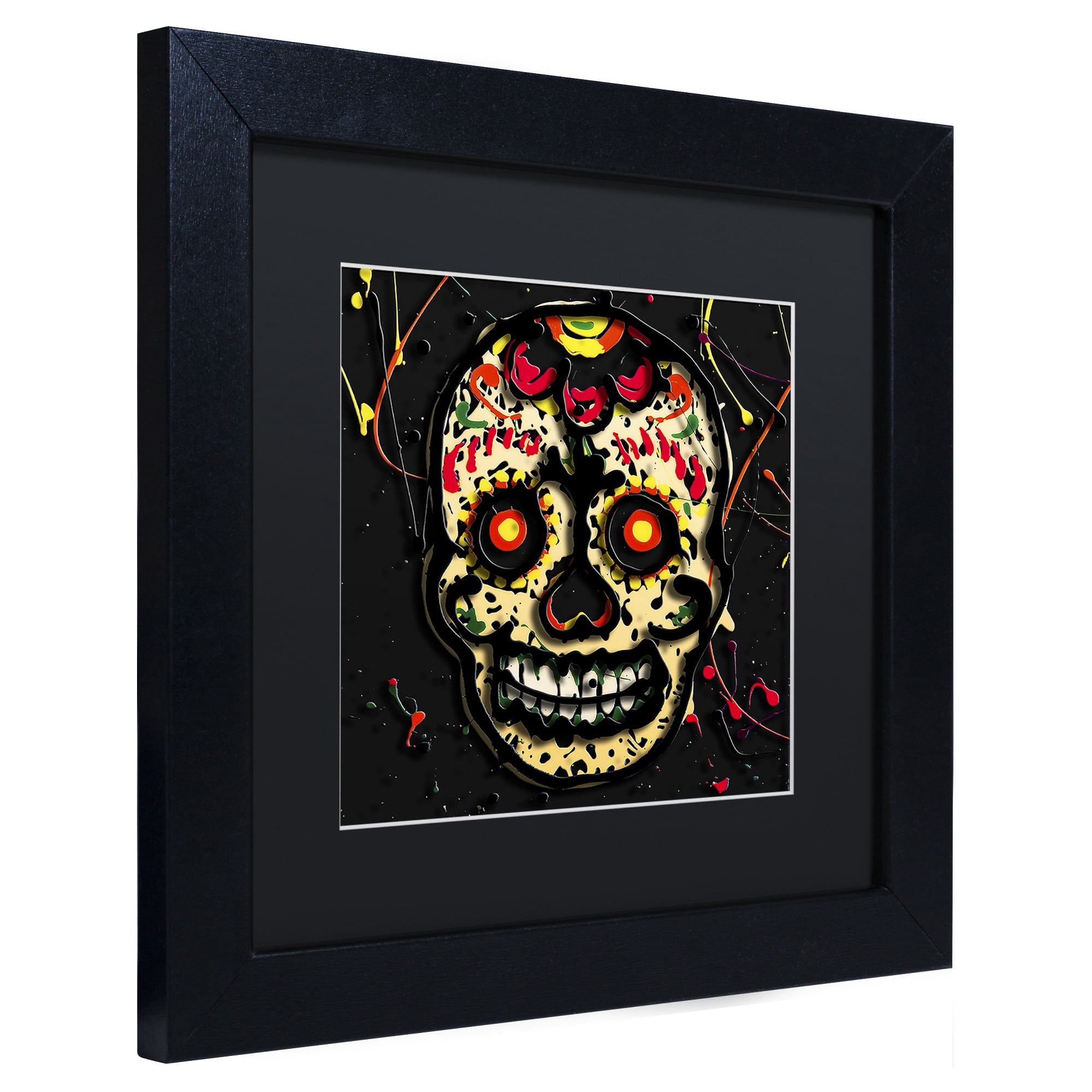 Trademark Fine Art "Muertos 2" Canvas Art by Roderick Stevens, Black Matte, Black Frame