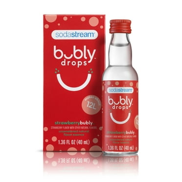 SodaStream Bubly Drops, Strawberry Bubly, 1.36 fl oz.
