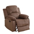 thumbnail image 3 of Aukfa Recliner Chair, Overstuffed Single Sofa for Living Room Bedroom, Pineapple Velvet, Brown, 3 of 8