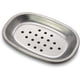 thumbnail image 1 of Jabonera de acero inoxidable de gran fiabilidad y durabilidad, de doble capa, de metal, con bandeja de drenaje, para ducha de baño, fregadero de cocina, ovalada1, 1 of 5