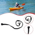 thumbnail image 1 of Colaxi Kayak Paddle Leash Stretchable Accessories Elastic Paddle Strap Secure Lanyard Rope for SUP Kayaking Canoeing Rafting Boating Black, 1 of 8