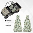 thumbnail image 5 of KUIFORTI Green Leaf UTV Seat Covers Anti-Slip Seats Cover with Headrest Covers Rhino Seat Cover Set(4 PCS) Water-Resistant for Yamaha Rhino 700 660 450 2004-2021, 5 of 7