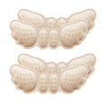 thumbnail image 2 of Beauty Clearance Under $15 2 Pairs Protector Abreast Heel Pads For Loose Shoes Big Inserts Heel Beige, 2 of 5