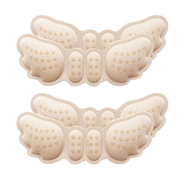 2 pares de protectores de talón para zapatos sueltos, plantillas grandes, almohadillas para el talón