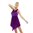 thumbnail image 5 of renvena Women Girls Lyrical Dance Costume Sweetheart Sequins Ballet Dance Dress High Low Skirt, 5 of 7