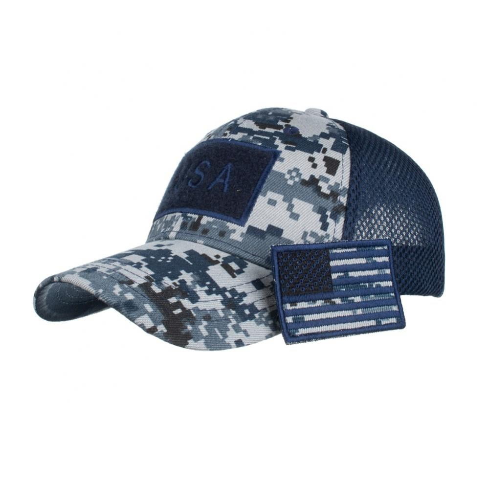 Distressed American Flag Adjustable Baseball Cap Sport Hat for Men and Womens US Navy Veteran 