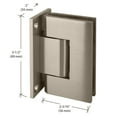 thumbnail image 7 of CRL GEN337BN Brushed Nickel Geneva 337 Series Adjustable Wall Mount Full Back Plate Hinge, 7 of 7