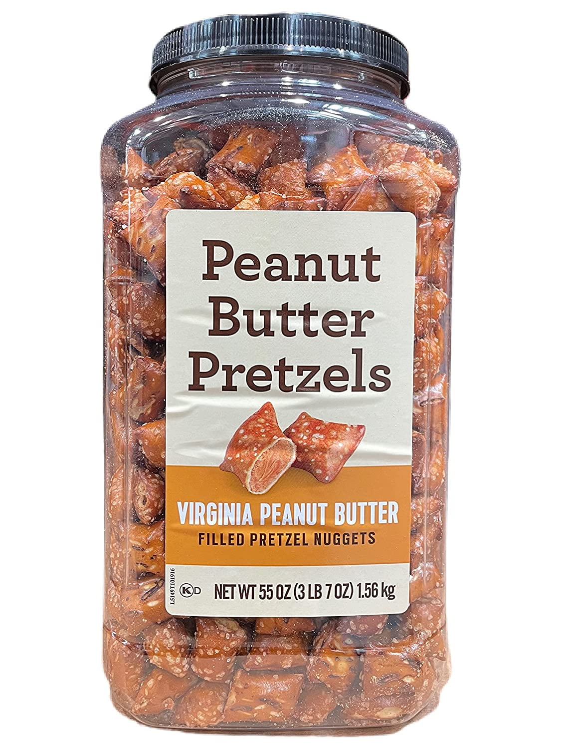 Virginia Peanut Butter Filled Pretzel Nuggets, 55 Ounce
