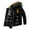 Black, variant on Men's Fashionable Padded Jacket Autumn And Winter Padded Jacket With Down