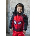 thumbnail image 2 of Marvel Spider-Man Big Boys Zip Up Puffer Jacket Toddler to Big Kid, 2 of 5