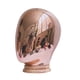 thumbnail image 3 of Estante de almacenamiento de gorras de cabeza de maniquí estable con soporte de madera Soporte de sombreros de mesa para Oro rosa, 3 of 9
