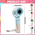 thumbnail image 3 of 2-in-1 Handheld Fan with Mist Spray, Portable Personal Cooling Fan, 3 Speeds & Ultra-Quiet Motor, 30ml Detachable Water Tank, Rechargeable USB Mini Fan for Travel Office Outdoor(C), 3 of 4