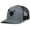 Charcoal/Black, variant on Mens Christian Hat Walk By Faith Shield Christ Faith Mesh Back Trucker Hat Baseball Cap-Royal/White