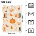 thumbnail image 2 of FORMRS 1-Subject Spiral Notebook 8" x 5" College Ruled 60 Refillable Sheet A5 Hard Cover, 2 Pack, Beige Fall Acorns Pattern, 2 of 7