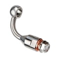 thumbnail image 1 of S SERENABLE Brake Hose Extension Head Easy to Install Universal Lightweight Brake Caliper 90 90 Degrees, 1 of 9