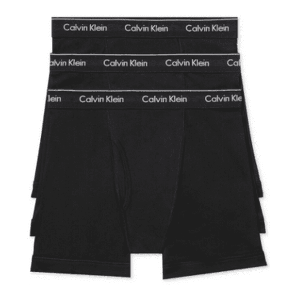 Scheiding mout maart Calvin Klein BLACK Men's Underwear Cotton Classics 3-Pk Boxer Brief, US  X-Large - Walmart.com