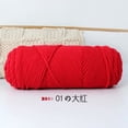 thumbnail image 1 of Xiao Hua Hilo de lana para tejer y hacer crochet: hilo premium teñido a mano, 200 g, suave y duradero, color rojo., 1 of 4
