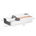 thumbnail image 1 of Caja De Almacenamiento De Cosméticos, Barra De Labios De Escritorio, Tocador Rojo, Mascarilla Para El Cuidado De La Piel, Estante De Acabado De Joyería, Cubierta De Madera Simple Methold HA022564-00, 1 of 7