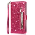thumbnail image 3 of Ancove for iPhone 13 Wallet Case with Card Holder & Strap,Glitter Bling PU Leather Shockproof Magnetic Kickstand Zipper Pocket Flip Case Cover for Apple iPhone 13,Rose, 3 of 6