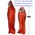 thumbnail image 3 of Saco de dormir Emergency Bivy Sack Leberna Mylar Survival, paquete de 4, 3 of 9