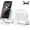White, variant on Wireless Induction Audio Speaker Stand, 5in1 Cellphone Holder, 3500mah Rechargeable Emergency Power, Bluetooth Speaker with Hi-Fi Stereo Sound, RGB Light Modes, 360° Adjustable Holder (Black)