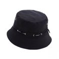 thumbnail image 3 of Sombrero de pescador de alero pequeño, sombrero de construcción a prueba de polvo, transpirable, sombrero de viaje de moda para hombres, sombrero de pescador con cuerda para usar palabras, 3 of 6