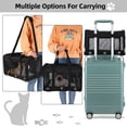 thumbnail image 3 of Transportín para mascotas SWUVVI, plegable por lados suaves, para gatos y perros, color negro, 3 of 7