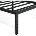 thumbnail image 6 of 14 Inch Metal Bed Frame Queen Size No Box Spring Needed, Heavy Duty Platform Support Up to 3000 lbs, Easy Assembly, Noise Free, Black, 6 of 9