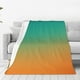 thumbnail image 1 of Balery Orange To Teal Gradient1 Manta de Felpa Suave y Acogedora – Cobija de Franela Aterciopelada para Cama, Lavable y Cálida para Sofá, Mascotas, Transpirable-80"x60", 1 of 7