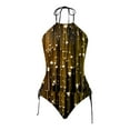 thumbnail image 4 of Maillot de Bain Femme Tankini 2 Pcs Maillot de Bain Normal Dos Nu 2 Pcs Imprimé Réglable Imprimé Multicolore Rembourré Bretelles Maillots de Bain Aguichant Vacances Plage, 4 of 4